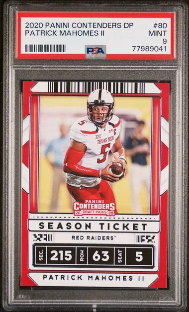 2020 Panini Contenders Draft Picks Patrick Mahomes II #80 card image