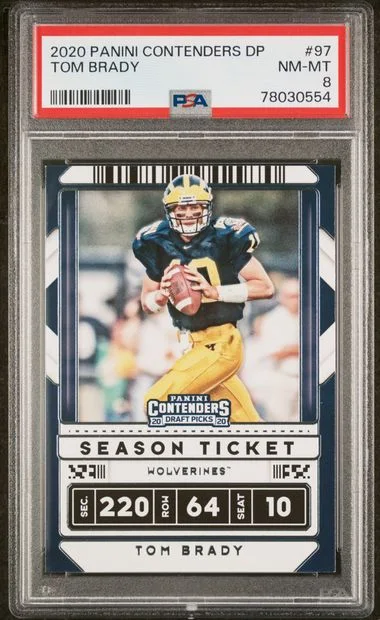 2020 Panini Contenders Draft Picks Tom Brady #97 card image