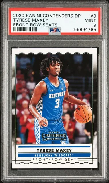 2020 Panini Contenders Draft Picks Tyrese Maxey Front Row Seats #9 card image