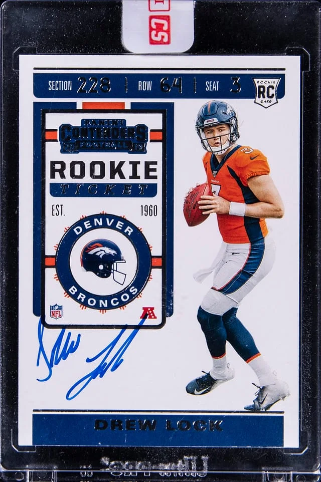 2020 Panini Contenders Drew Lock #104 card image