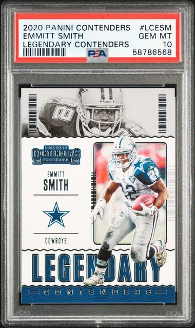 2020 Panini Contenders Emmitt Smith Legendary Contenders #LCESM card image
