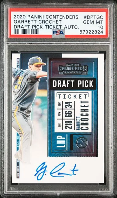 2020 Panini Contenders Garrett Crochet Draft Pick Ticket Autographs #DPTGC card image