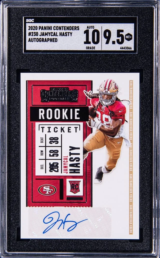 2020 Panini Contenders Jamycal Hasty Autographed #230 card image