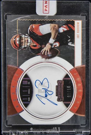2020 Panini Contenders Joe Burrow Roundups Gold #RR-JBU card image