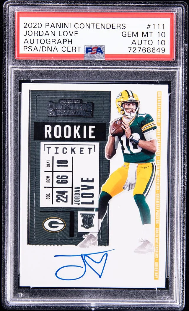 2020 Panini Contenders Jordan Love #no-number card image