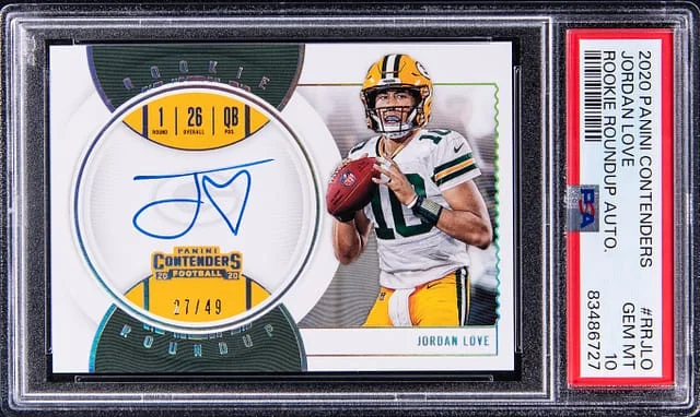 2020 Panini Contenders Jordan Love Roundup Autographs #RR-JLO card image
