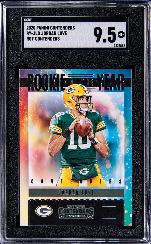 2020 Panini Contenders Jordan Love of the Year Contenders #RY-JLO card image