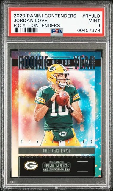 2020 Panini Contenders Jordan Love Of The Year Contenders #RYJLO card image