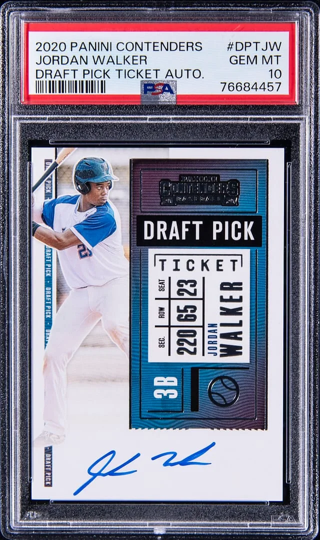 2020 Panini Contenders Jordan Walker Draft Pick Ticket Autograph #DPT-JW card image