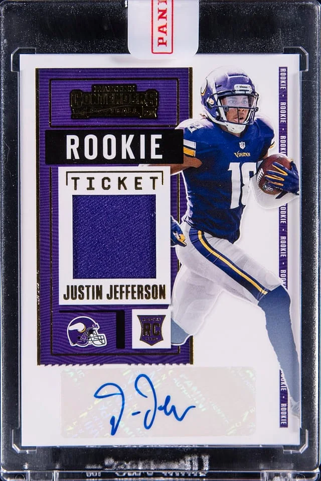 2020 Panini Contenders Justin Jefferson Ticket #RSV-JJE card image