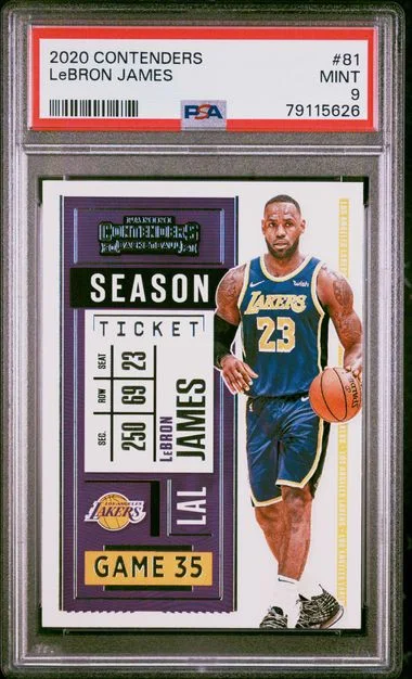 2020 Panini Contenders LeBron James #81 card image