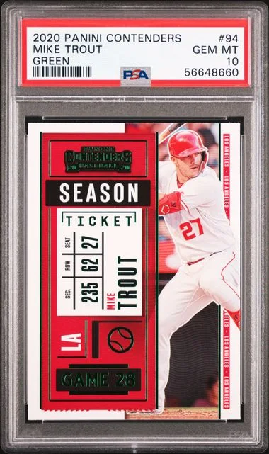 2020 Panini Contenders Mike Trout #94 card image