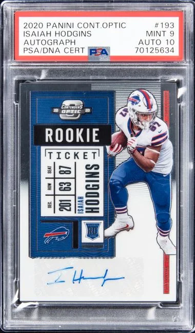 2020 Panini Contenders Optic Isaiah Hodgins #193 card image