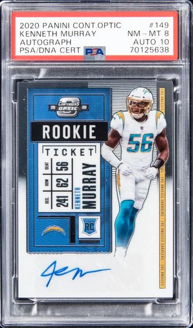 2020 Panini Contenders Optic Kenneth Murray Autograph #149 card image