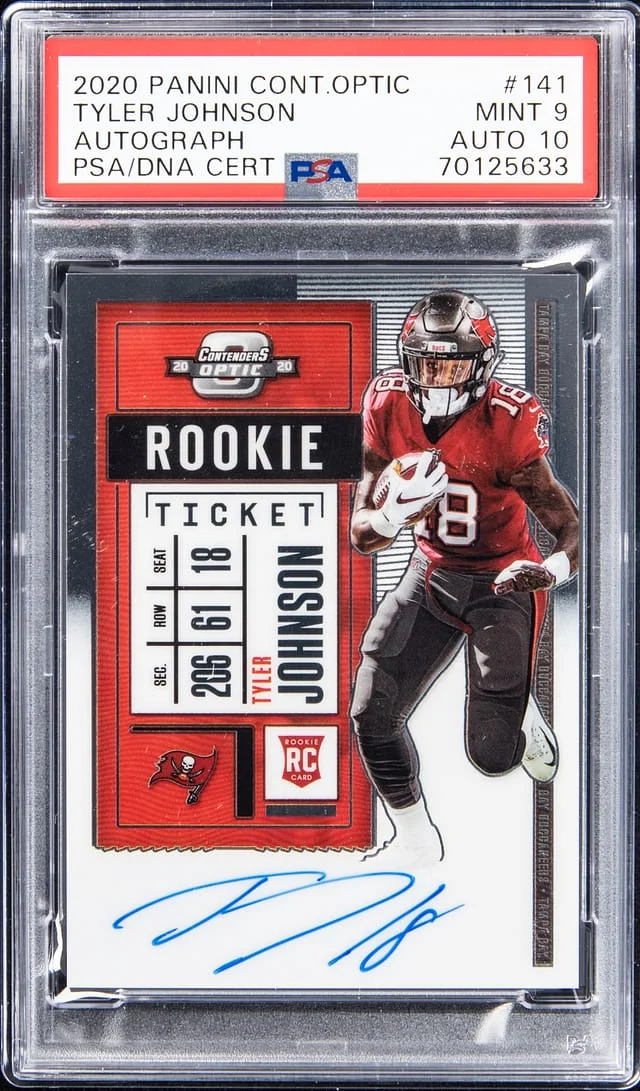 2020 Panini Contenders Optic Tyler Johnson Autograph #141 card image