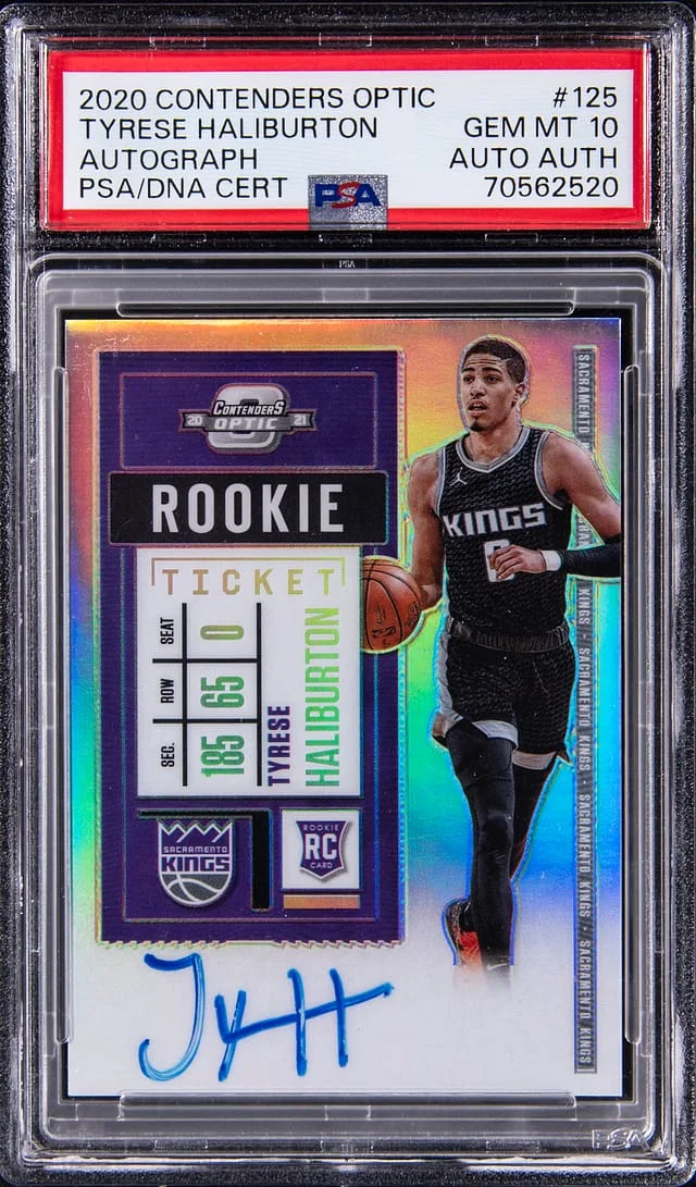 2020 Panini Contenders Optic Tyrese Haliburton Autograph #125 card image