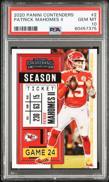 2020 Panini Contenders Patrick Mahomes II #2 card image