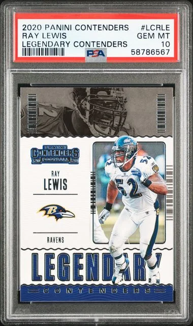 2020 Panini Contenders Ray Lewis Legendary Contenders #LCRLE card image