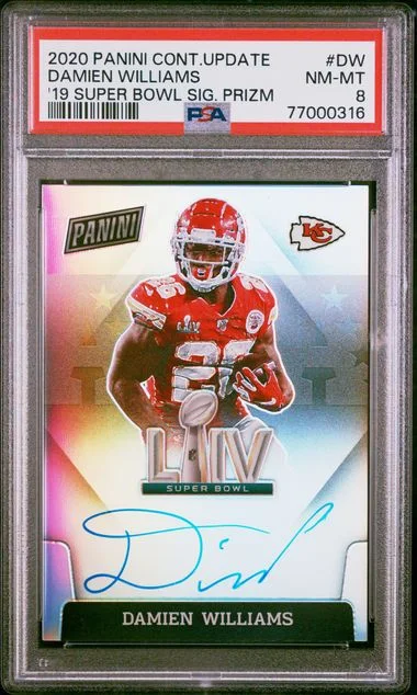 2020 Panini Contenders Super Bowl Signatures Prizm Dw Damien Williams Update #2019 card image