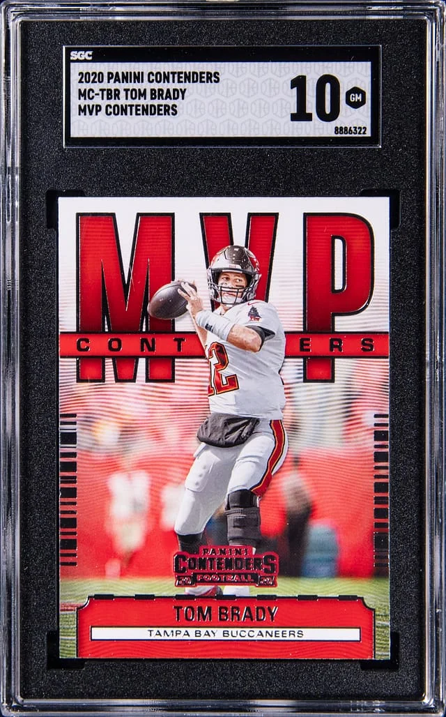 2020 Panini Contenders Tom Brady MVP Contenders #MC-TBR card image