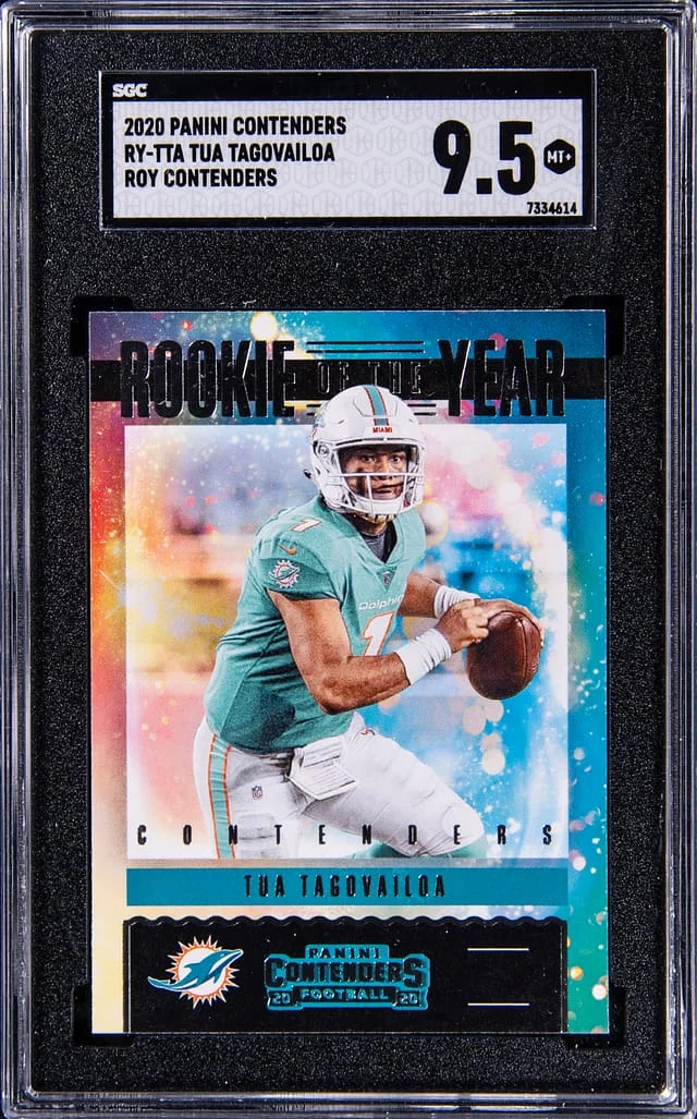 2020 Panini Contenders Tua Tagovailoa of the Year Contenders #RY-TTA card image