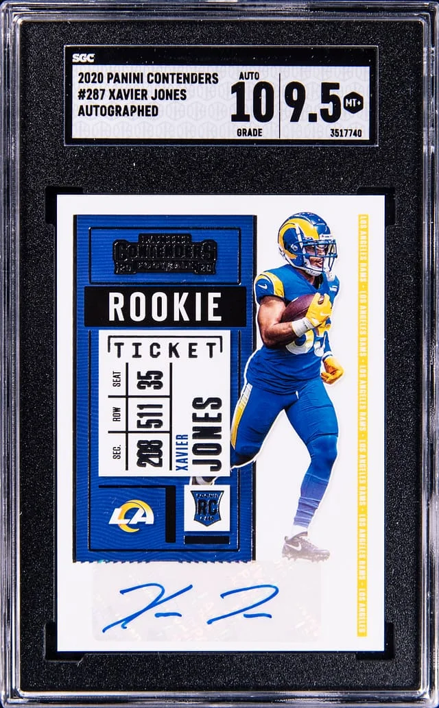 2020 Panini Contenders Xavier Jones Autographed #287 card image