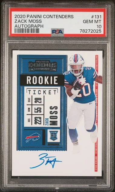 2020 Panini Contenders Zack Moss #131 card image