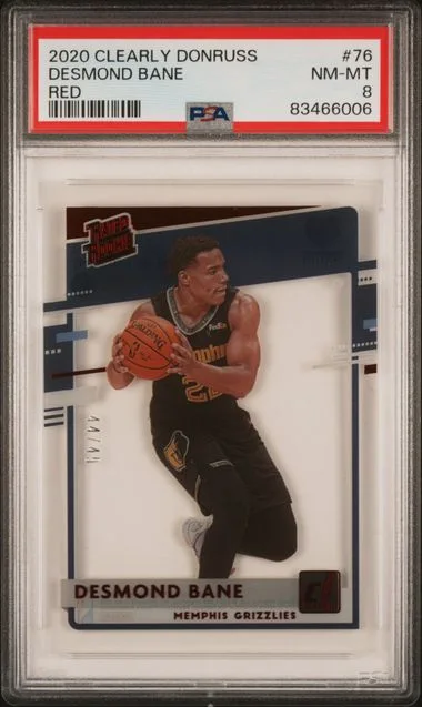 2020 Panini Desmond Bane Clearly Donruss Red #76 card image