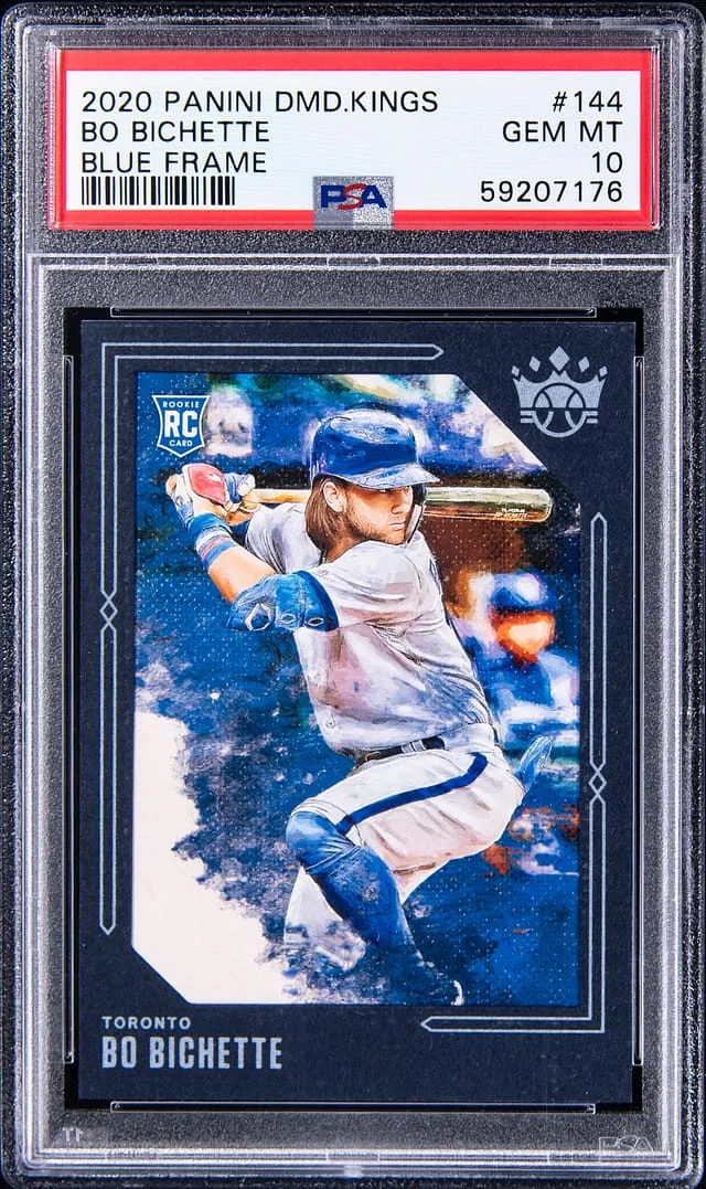 2020 Panini Diamond Kings Bo Bichette Blue Frame #144 card image