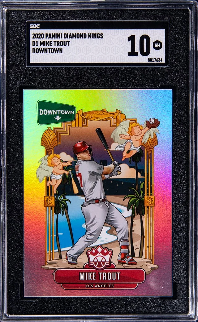 2020 Panini Diamond Kings Mike Trout Downtown #D1 card image