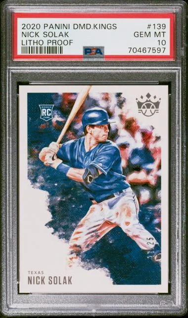 2020 Panini Diamond Kings Nick Solak Litho Proof #139 card image