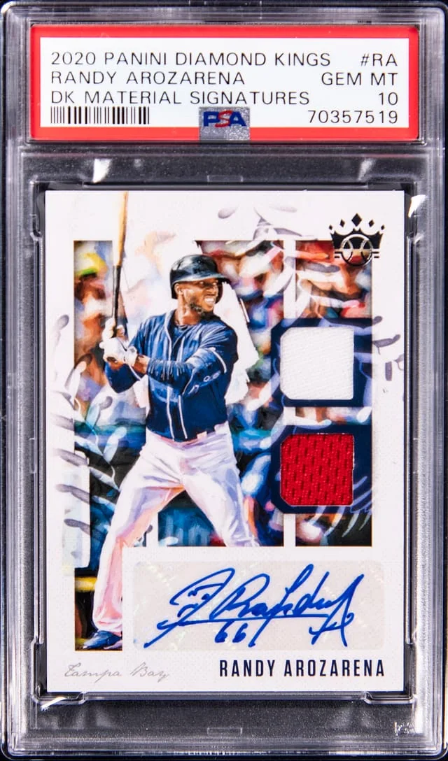 2020 Panini Diamond Kings Randy Arozarena Material Signatures #DKMS-RA card image