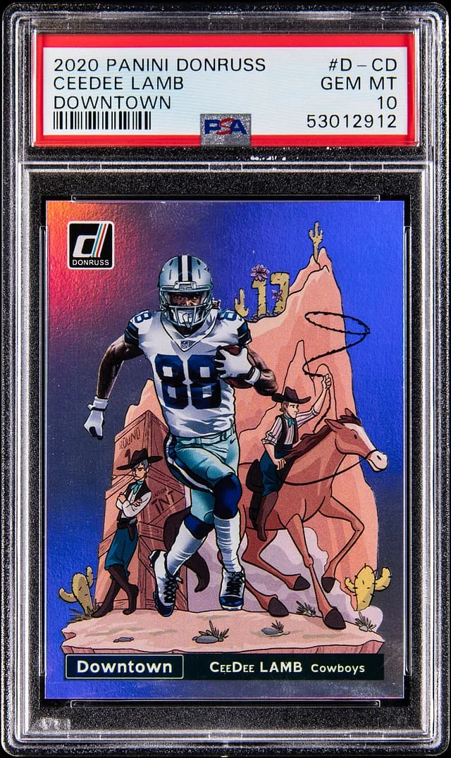 2020 Panini Donruss CeeDee Lamb Downtown #D-CD card image