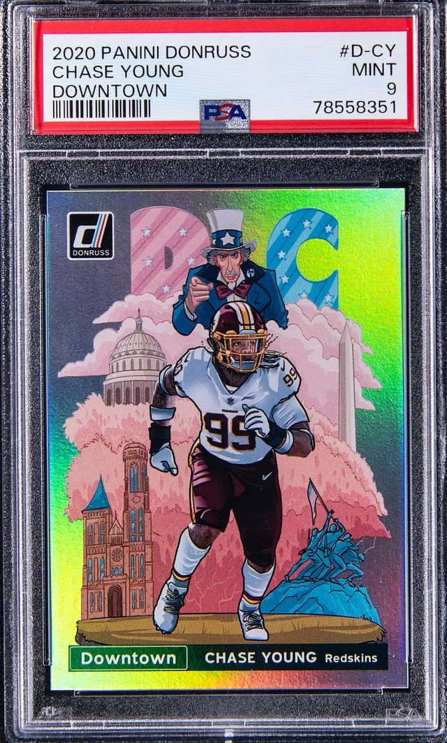 2020 Panini Donruss Chase Young Downtown #D-CY card image