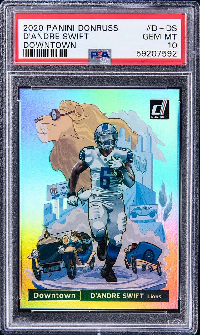 2020 Panini Donruss D'Andre Swift Downtown #D-DS card image