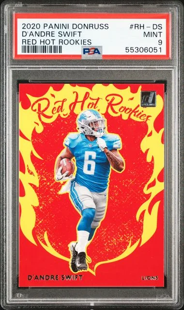 2020 Panini Donruss D'Andre Swift Red Hot Rookies #RH-DS card image