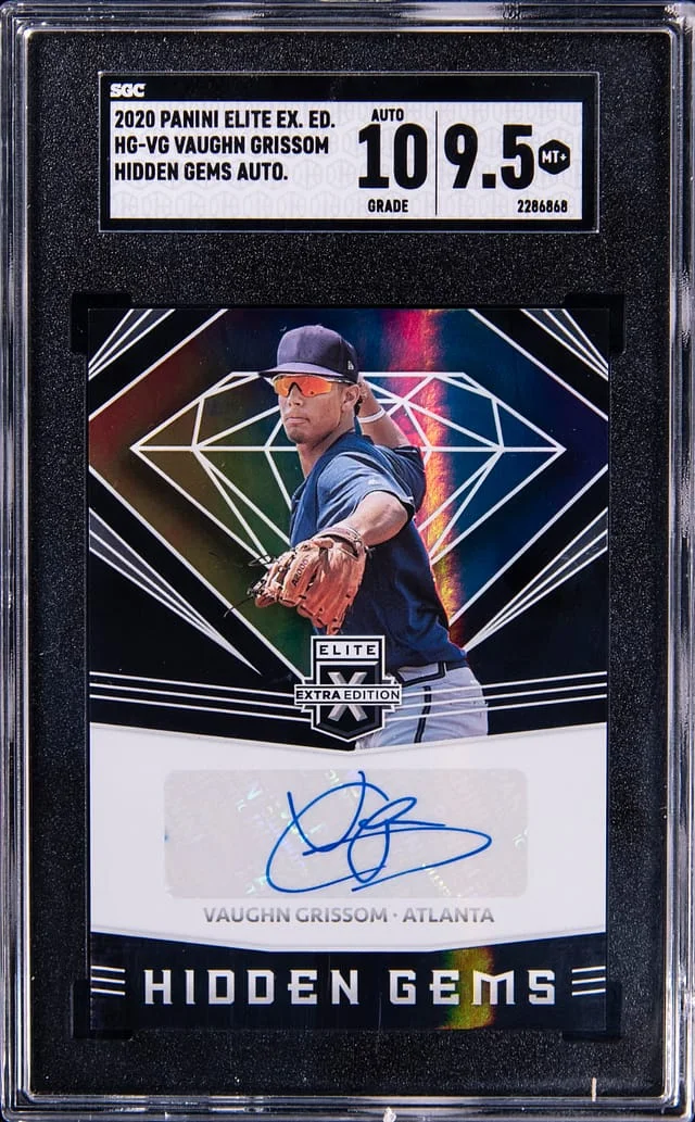 2020 Panini Donruss Elite Extra Edition Vaughn Grissom Hidden Gems Autograph #HG-VG card image