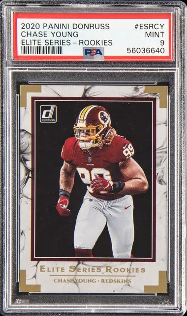 2020 Panini Donruss Elite Series Rookies Esrcy Chase Young #no-number card image