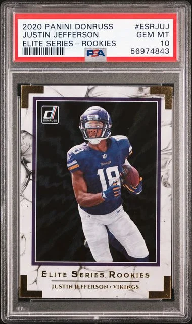 2020 Panini Donruss Elite Series Rookies Esrjuj Justin Jefferson #no-number card image