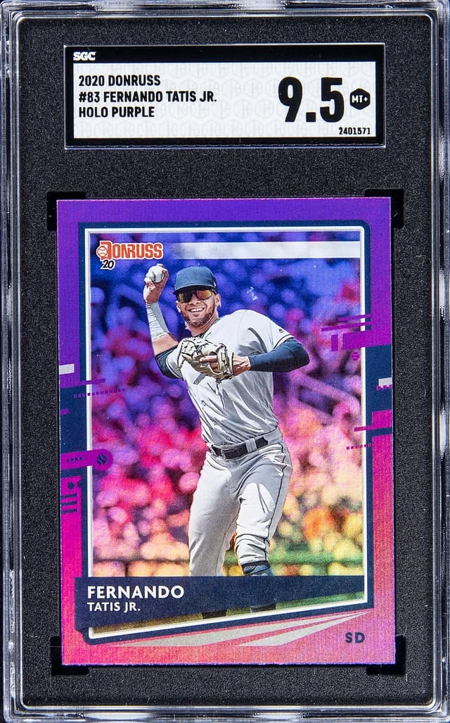 2020 Panini Donruss Fernando Tatis Jr. Holo Purple #83 card image