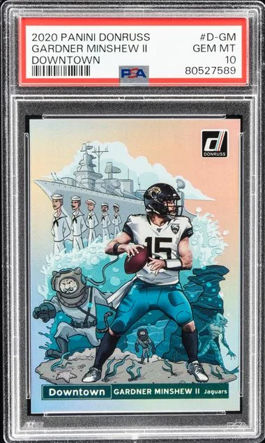 2020 Panini Donruss Gardner Minshew II Downtown #D-GM card image