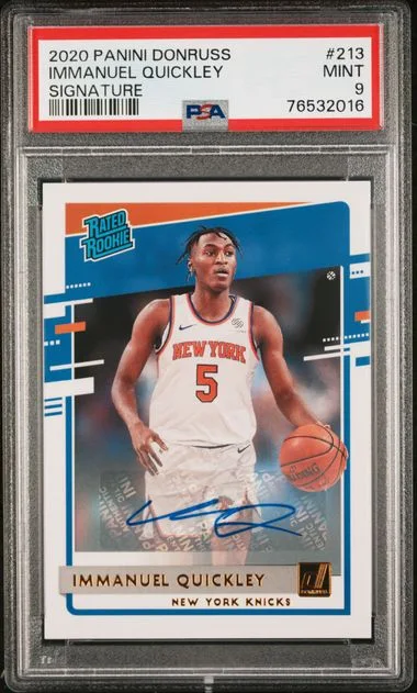 2020 Panini Donruss Immanuel Quickley Signature #213 card image