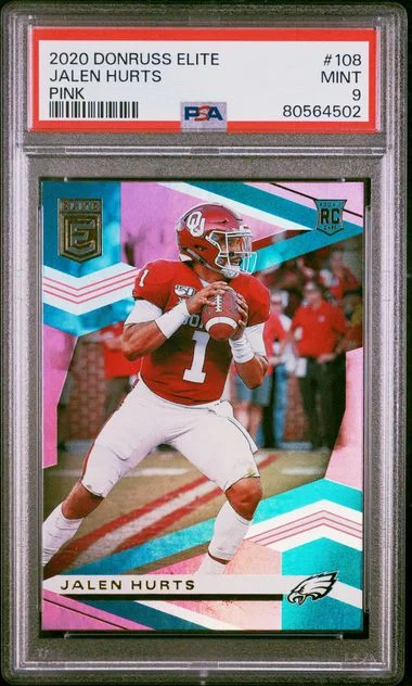 2020 Panini Donruss Jalen Hurts Elite Pink #108 card image
