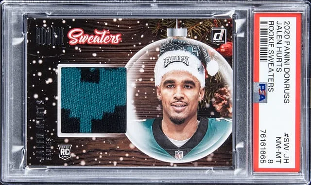 2020 Panini Donruss Jalen Hurts Sweaters #SW-JH card image