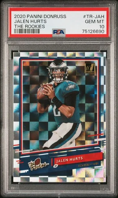2020 Panini Donruss Jalen Hurts The Rookies #TR-JAJ card image
