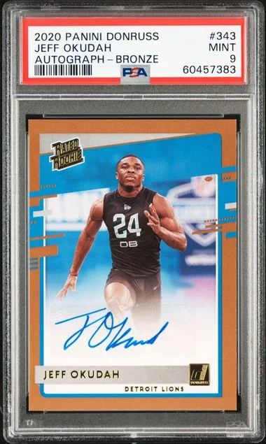 2020 Panini Donruss Jeff Okudah Canvas Rated #343 card image