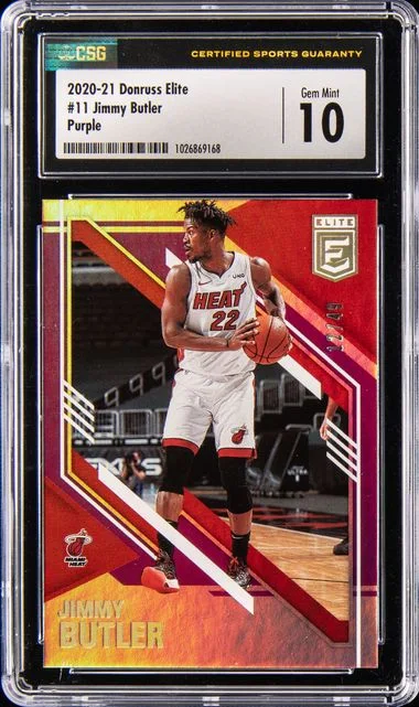 2020 Panini Donruss Jimmy Butler Elite Purple #11 card image