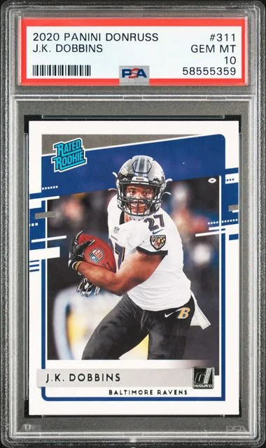 2020 Panini Donruss J.K. Dobbins #311 card image