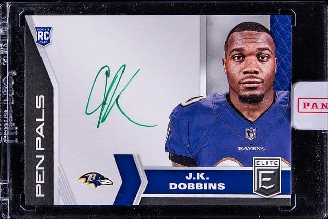 2020 Panini Donruss J.K. Dobbins Elite Penpals #PP16 card image