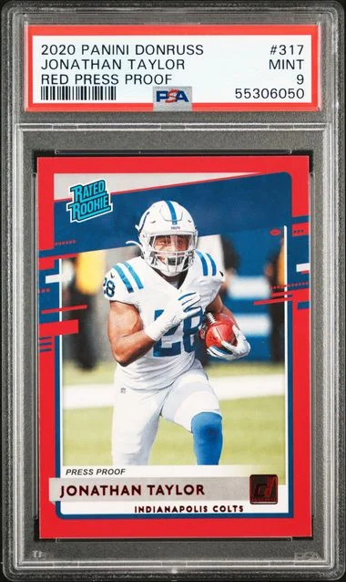 2020 Panini Donruss Jonathan Taylor #317 card image